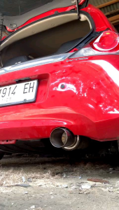 KNALPOT BOLT ON HONDA BRIO NEW MUFFLER MSD EXHAUST TYPE SD01 SOFT DRY / FULL DRY