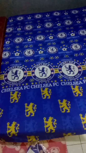 SPREI SET SARUNG BANTAL SARUNG GULING SEPREI MOTIF BOLA CHELSEA/SPREI 3D/SPREI DISPERSE