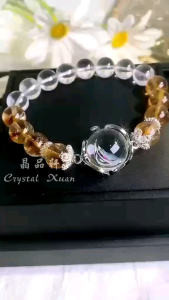 【现货】彩虹白水晶 + 黄水晶手串 |Rainbow Clear Quartz & Citrine Bracelet|招财聚财 ✦ 净化能量 ✦ 提升好运 ✦ 阳光正能量|