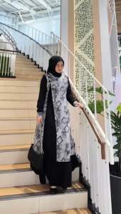 Aleeya Dress Gamis Wanita Muslimah Terbaru / Gamis Pesta Kondangan Bahan Ceruty Premium
