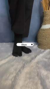 Kaos Kaki Muslimah Jempol Telapak Hitam dan Polos Dewasa