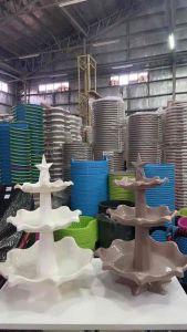 UniGlobal High Quality Christmas 3 Layer Fruit Tray Basket Organizer