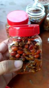 Sambal Teri Kecang Pedas Extra Daun Jeruk & Lauk Siap Santap Toples