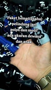 Paket usaha pelindung jari ISI 520501005001000 polos dan motif untuk dewasa dan anak anak