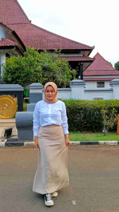rok span panjang wanita A- line formal