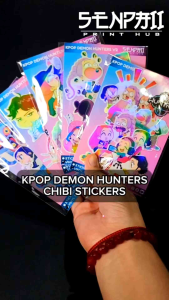 KPOP DEMON HUNTERS CHIBI STICKERS | STICKER PAPER | VINYL STICKER | WATERPROOF