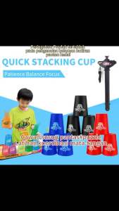 Speed Stacking Cups 12pcs in 1 Speed Challenge Quick Stacks Brain Hand Eye Coordinate速叠杯