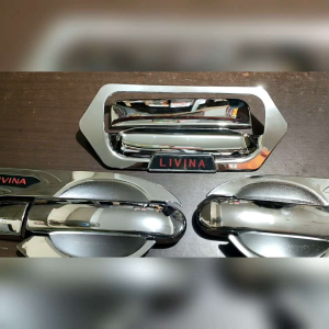 Cover Handel Outer Tank Cover Mobil Nissan Livina 2007-2018 Chrome Mengkilap