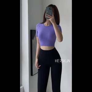 Bộ đồ tập gym nữ Set ?đồ thể thao nữ áo croptop ngắn tay quần legging HERSIGN-SMIXCS76L4