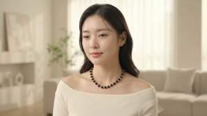CW Manila x Origin Beads Co. - Black Crystal Glass Rondelle Necklace - Korean Fashion Jewelry