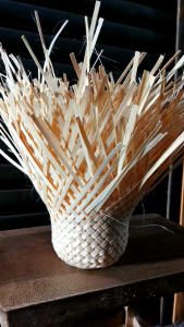 Krongso bambu 6x20 cm - krongso isi 5 - anyaman bambu krongso  - kerajinan tangan