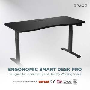 SPACE Dual Motor Pro Ergonomic Smart Desk - 5 Year Official Warranty (Height Adjustable Desk)