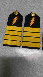 1Pair “ETO” Electrician Shoulder Board for Seaman (Embroide ang kidlat)
