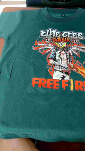 BAJU ANAK LAKI LAKI LENGAN PENDEK GAMBAR GAME FREE FIER FF SAYAP MERAH