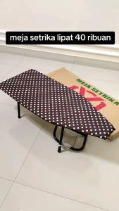 Meja  Setrika JUMBO Lipat Duduk/ Meja Setrika/ Meja setrika Simple Tebal Kuat Anti lengket Dan Tahan Panas