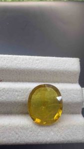 6.35CT Natural Beautiful Ceylon Dark Yellow Sapphire Oval Cut Gemstones 11.9x14.3mm