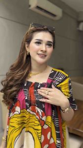 DRESS FUJI MAUDY DASTER JUMBO FUJI KARET DADA BUMIL MURAH ADEM