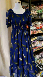DRESS KAYANGAN SILK CHIFFON PLUS SIZE 45kg to 95kg