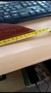 Sarung Pisau Kulit Asli 33 cm Warna Coklat Tua