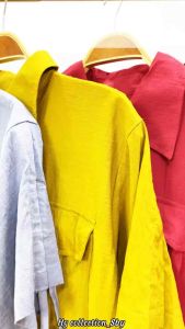 Crop Top Oversize Polo Linen Wanita: Desain Trendy & Nyaman