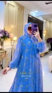 gamis set produk Amore by ruby edisi shaby set