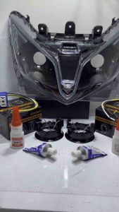 Reflektor lampu h4 lengkap fiting soket H4 VARIO 125 2012-2014 VARIO KZR