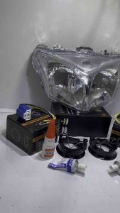 Reflektor lampu h4 lengkap fiting soket H4 SUPRA X 125 helm in 2011-2013