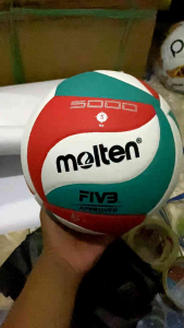 Bola Voli Molten Pres Embos Kulit Jeruk Kuat Berkualitas Empuk