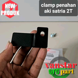 Bracket Penjepit Clamp Aki Satria 2 Tak Hiu Lumba Fullset Sesuai Foto