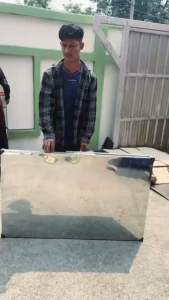 โต๊ะพับ หน้า TOP สเเตนเลส 120 CM