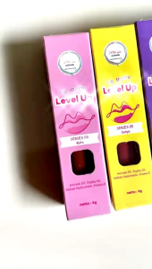 LIPMATTE LEVEL UP by isna glow VIRAL TAHAN LAMA WATERPROF BPOM 100% ORIGINAL