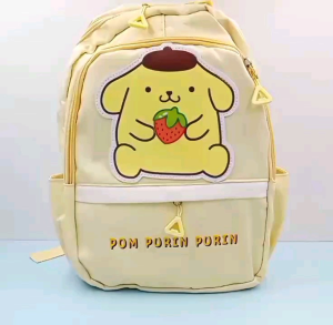 TAS RANSEL SEKOLAH TK IMPORT KARAKTER SANRIO / BACK PACK ANAK TK SANRIO / TAS HELLO KITTY IMPORT / RANSEL POMPOMPURIN LUCU