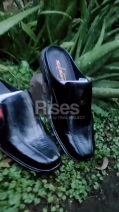 TERBARU Sandal Sepatu Bustong Kulit Slop Slipon Casual Formal Pantofel Kerja Murah Kualitas Terbaik