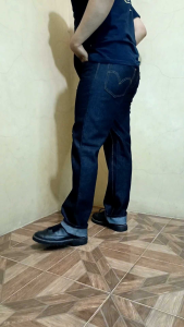 Celana Jeans Reguler Warna Khakhi Non Strech / Tidak Melar