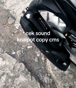Knalpot COPY CMS Suara Bas Adem empuk Untuk Motor ALL Matic /ALL BEAT ALL SCOOPY ALL MIO ALL VARIO PCX FINO X-RIDE GENIO SPACY GEAR