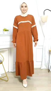 PROMO KENCA - GAMIS MUSLIM WANITA | GAMIS RENDA | GAMIS KONDANGAN | GAMIS CRINKLE IMPORT