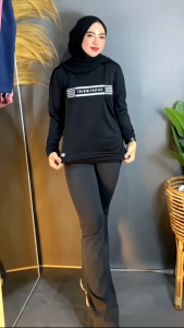 Kaos Senam Atasan Olahraga Wanita muslimah trandy Kaos Aerobic baju olahraga lari kaos sport women