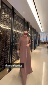 GAMIS KHADIJAH/GAMIS SWAROSKY DOUBLE LAYER//AMORE BY RUBY