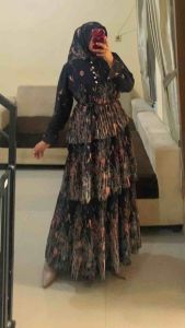 NAMIRA DRESS OUTER 2in 1 LEPAS PASANG FREE BELT/GHINA MAXY PLISKET SUSUN BAWAH PREMIUM SET HIJAB PASMINA