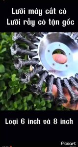 Lưỡi Máy Cắt Cỏ Lưỡi Rẫy Cỏ Tận Gốc Sợi Thép Kích Thước 6inch Và 8inch