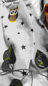 Jaket bayi flece MOTIF OWL baby STARS 2-15Bulan