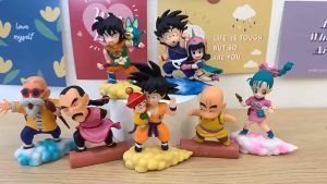 Mô hình Dragon Ball - Mô hình Son Goku Gohan cưỡi mây Bulma Chi Chi Yamcha Quy lão Kame Puar Tao Pai Pai Krillin Songoku