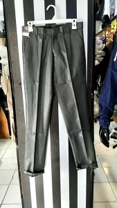 celana panjang kain pria bahan kain mengkilat