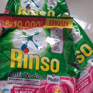 Detergen Rinso 10rban antinoda+molto 380gr