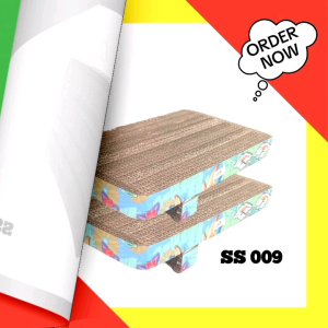 Papan Garuk Kucing | Mainan Kucing | Garukan Kucing | Cat Scratcher | Kondo SS011 Size 44 x 32 x 3 Cm