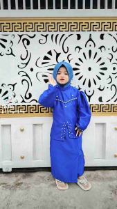 One Set Kurung Meayu Anak Perempuan viral/Baju Adat Melayu Anak