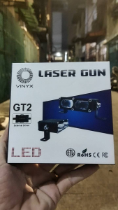 Lampu Tembak Vinyx GT2 PLUS kipas Sorot LED Laser Gun D3 Motor Grill Mobil Lasergun 30 Watt 2 Warna