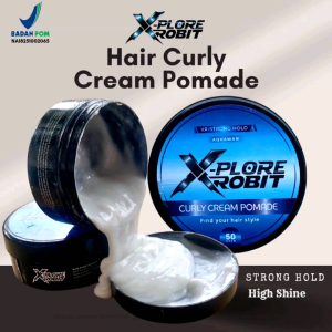 X-Plore Pomade Hair Curly Cream 50 Gram - Pomade Untuk Rambut Keriting Kilau Mudah diatur