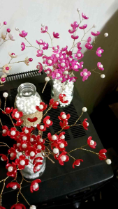 Rangkaian Bunga Manik-manik Bunga Clover Model D