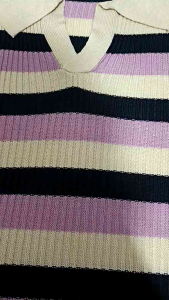 Atasan Sweater Rajut Vneck Lengan Panjang